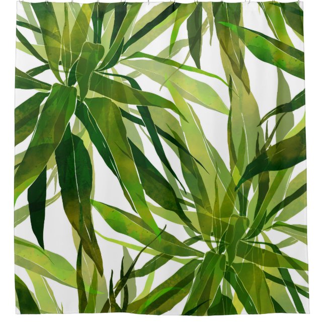 Palm Leaves Hand Painted Pattern (Front)