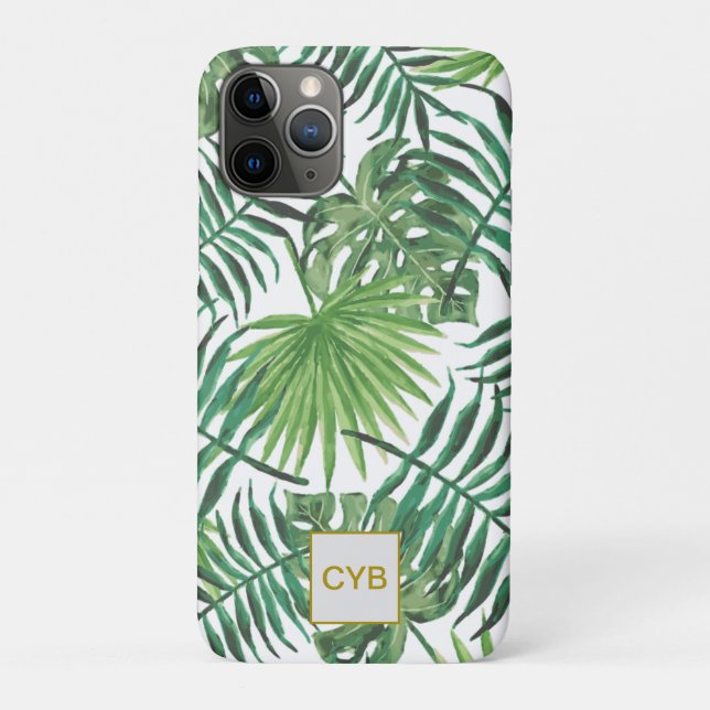 Palm Leaves iPhone Case (Back)