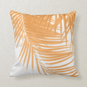 Palm Leaves Marigold Vibes #1 #tropical #decor Throw Pillow