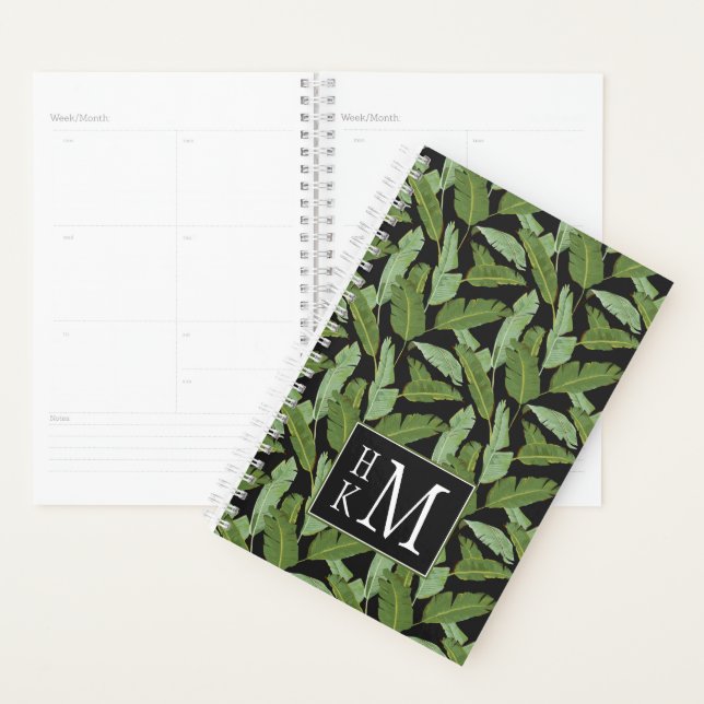Palm Leaves | Monogram Planner (Display)