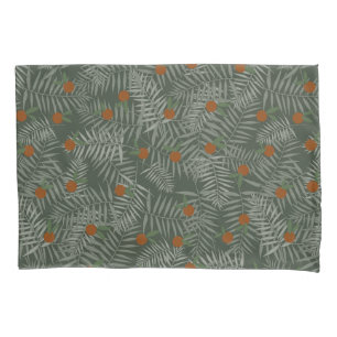 Palm Leaves & Oranges Pillowcase