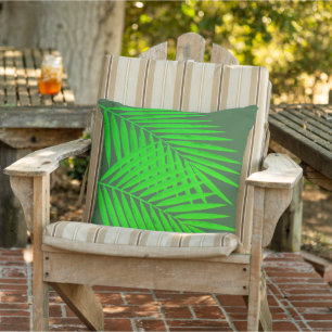Palm Leaves Outdoor Pillow