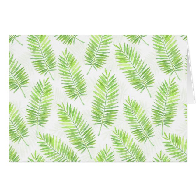 Palm leaves pattern (Front Horizontal)