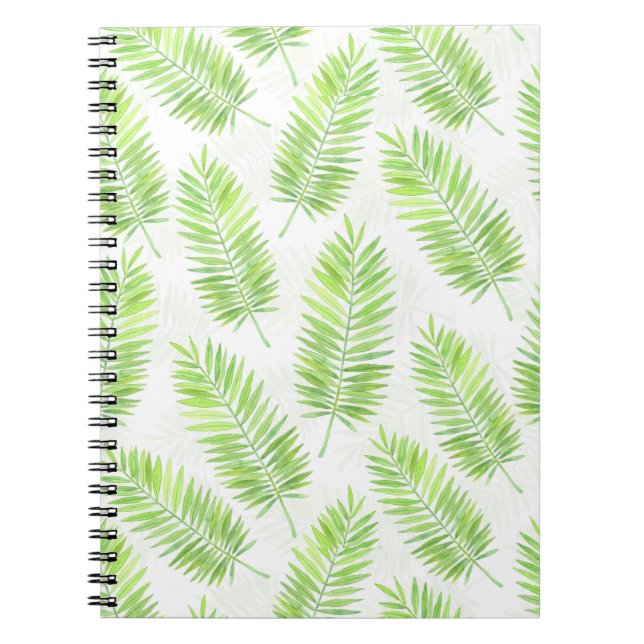 Palm leaves pattern notebook (Front)
