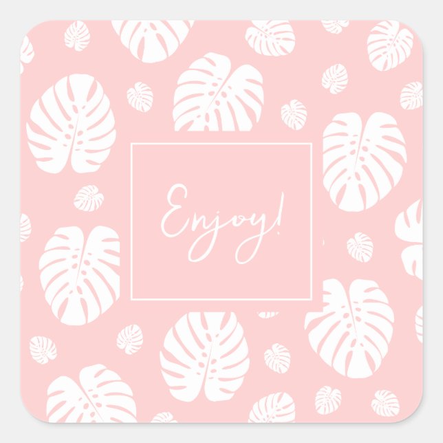 Palm Leaves Pattern Sticker (Front)
