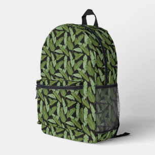 Palm Leaves Printed Backpack
