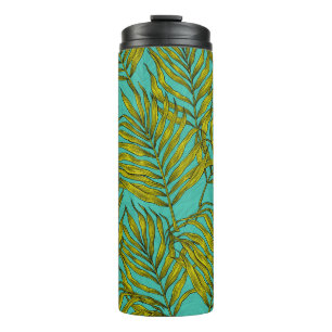 Palm leaves thermal tumbler