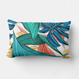 Palm Leaves Throw Pillow