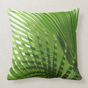 Palm Leaves Throw Pillow