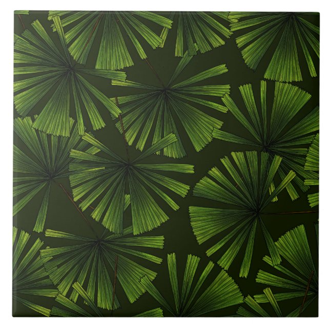 Palm leaves tile (Front)