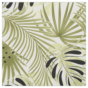 palm leaves, tropical, Botanical Fabric