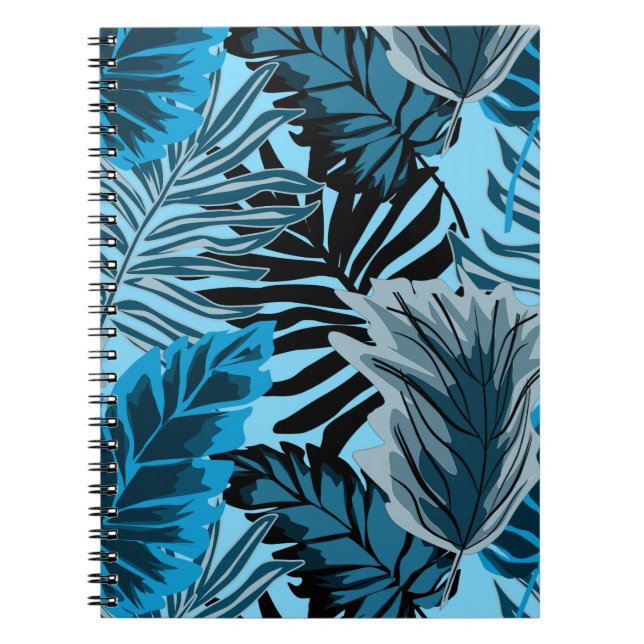 Palm leaves, tropical, Botanical, jungle, forest, Notebook (Front)