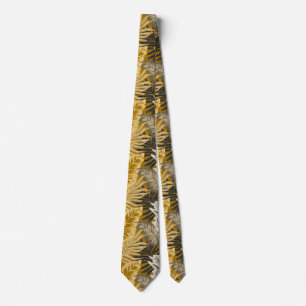 Palm leaves, tropical, Botanical, jungle, forest, Tie