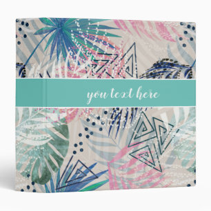 Palm leaves, tropical, Botanical, leaves, jungle, Binder