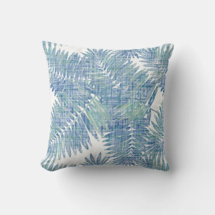 Palm leaves, tropical, Botanical  personalized Throw Pillow