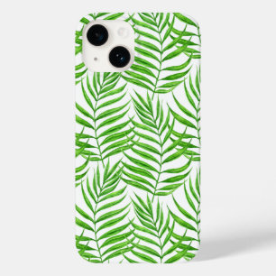 Palm leaves watercolor Case-Mate iPhone 14 case