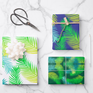 Palm Leaves Wrapping Paper Sheets – Tropical Gift 