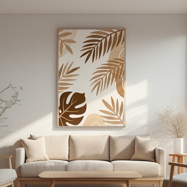Palm Leaves – Zen Poster – Neutral Wall Print (Creator Uploaded)