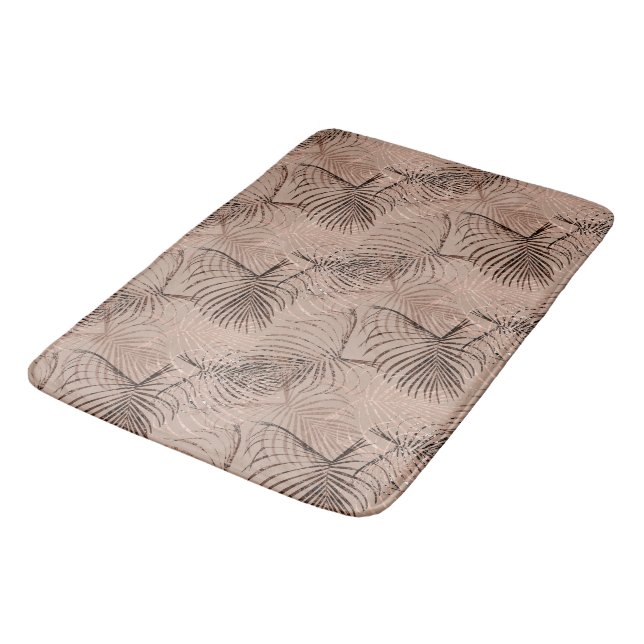 Palm Leo Animal Print Glam 1 Bath Mat (Angled)