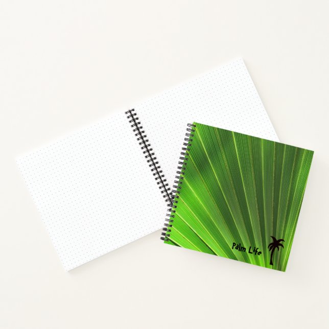 Palm Life Palm Green Frond Palm Tree Notebook (Inside)