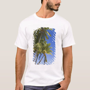 Palm lined beach Cook Islands 3 T-Shirt
