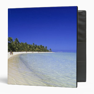 Palm lined beach Cook Islands 8 Binder