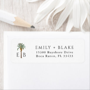 Palm Logo Tropical Monogram Personalized
