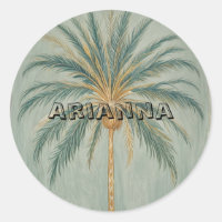 Palm Majesty: Single Palm Tree Design