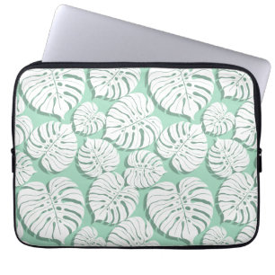 Palm monstera seamless pattern 3 laptop sleeve