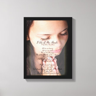 Palm of His Hands POEM CANVAS PRINT