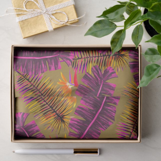 Palm Paradise Mustard Tissue Paper (Gift)