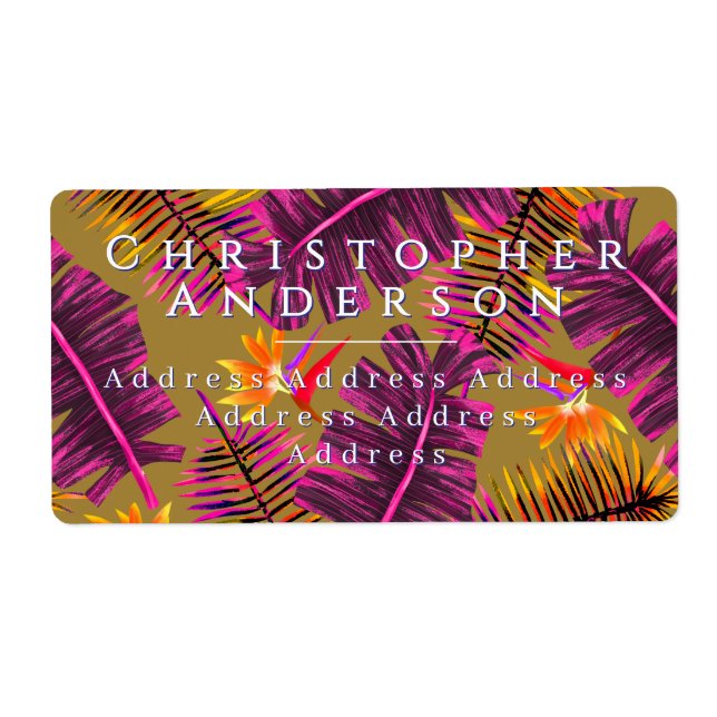 Palm Paradise Yellow Orange (Devant)