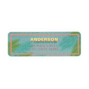 Palm Pool Return Address Label