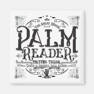 Palm Reader Vintage Magic Fortune Teller Sign Magnet