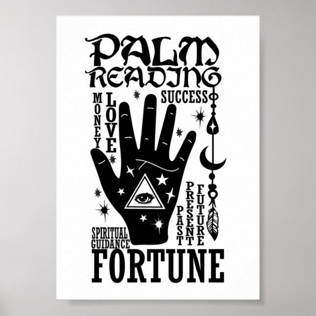 Palm Reading Spiritual Guidance Fortune  Poster (Front)