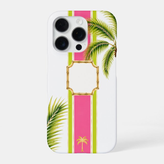 Palm Royale Personalized Monogram iPhone Case (Back)