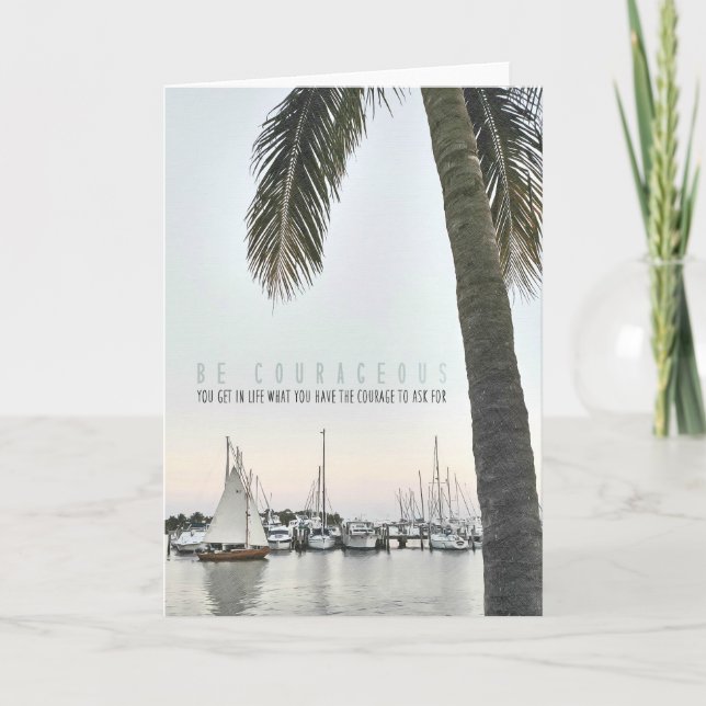PALM SHADE Greeting Card (Front)
