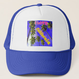 "Palm Sky: I LOVE California 1" Hat