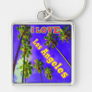 "Palm Sky: I LOVE Los Angeles 1" Kaychain Keychain
