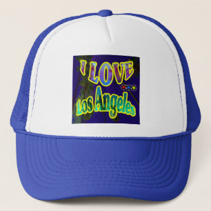"Palm Sky: I LOVE Los Angeles 4" Hat