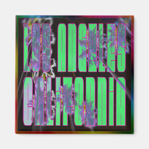 "Palm Sky: LOS ANGELES CALiFORNiA" Magnet