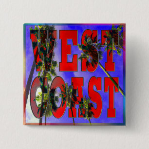 "Palm Sky: West Coast" Button
