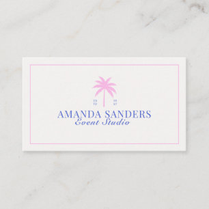Palm, Social Club aesthetic, event planner  Business Card