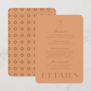 Palm Spring Wedding Details Cards