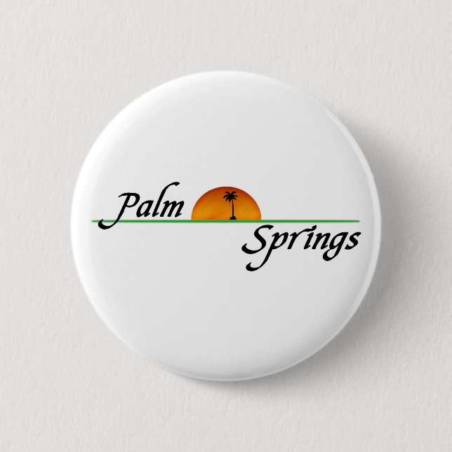 Palm Springs 2 Inch Round Button (Front)