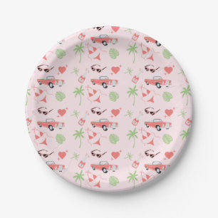 Palm Springs Bachelorette Party Plates