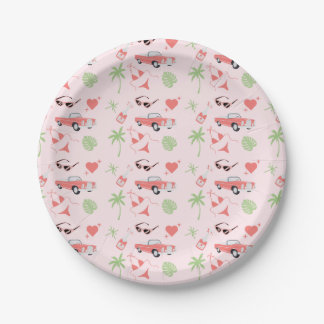 Palm Springs Bachelorette Party Plates