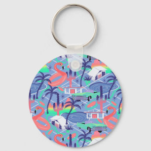 Palm Springs blus Keychain