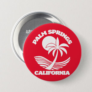 Palm Springs California 3 Inch Round Button