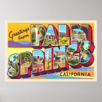 Palm Springs California CA Large Letter Postcard
